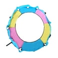 thumbnail image 2 of bedienty Trampoline Spring Cover Tear Resistant Thick Frame Water Round 1.4m Pad Resistant Yellow Blue Pink 1.4m, 2 of 6