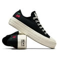 thumbnail image 5 of Converse Women's Chuck Taylor All Star Lift Sneakers, Black/Egret/Red, 5 Medium US, 5 of 7
