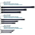 thumbnail image 3 of Buckle-Down Pet Collar, Dog Collar Plastic Buckle, Stripe Black Blue, 9.5 to 13 Inches 1.0 Inch Wide, 3 of 8