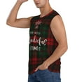 thumbnail image 3 of JUNZAN Wonderful Time Christmas Men's Sleeveless T Shirts,Sleeveless Muscle Shirts,Sizes S-3XL, 3 of 8