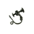 thumbnail image 3 of KLKCMS 12 Pieces Clip Earring Jewelry Finding Screw Back with Open-Looped Earring Craft White, 3 of 7