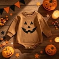 thumbnail image 2 of CAUYDY Preemie Boys Bodysuit Baby Clothes 3 6 9 Months 1T 2T Newborn Long Sleeve Romper Fall Winter Infant Boy Pajamas Toddler Sleepers Coffee for Sizes 3-6 Months, 2 of 7