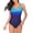 Blue, variant on Womens Color Block Print One Piece Swimsuits Athletic Training Swimwear Bathing Suits low Back Bathing Suits Athletic Modest Swimwear Up Swimwear Costume Swimsuit Padded Swimming Womens Sets Monokini