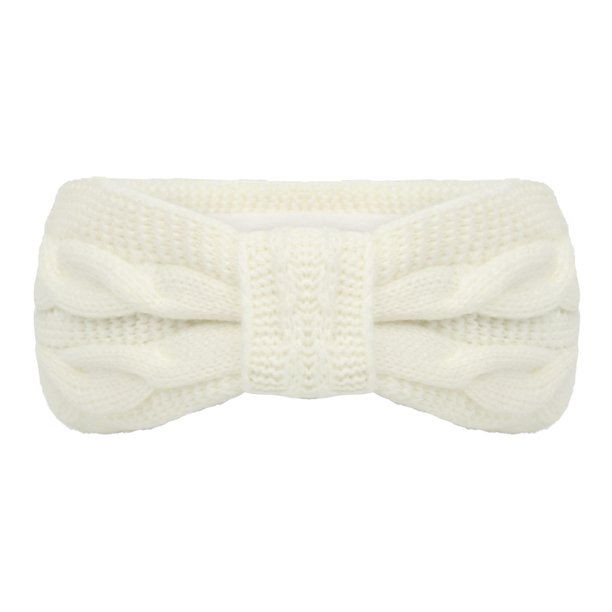Moda mantener caliente invierno plegable sólido mujeres punto señoras gruesas diademas diadema Fridja nalpqowj27346