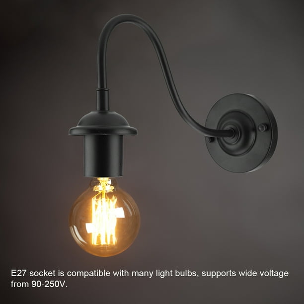 Lámpara de pared LED lámpara de pared aplique de pared con cuello de cisne E27 perfecto para dormitorio interior sala de estar galerías pasillo cocina ANGGREK Otros