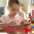 thumbnail image 1 of OUNONA 300Pcs Red Plush Chenille Stems Bendable Twisted Rods for Craft Making Handmade Accessories, 1 of 6