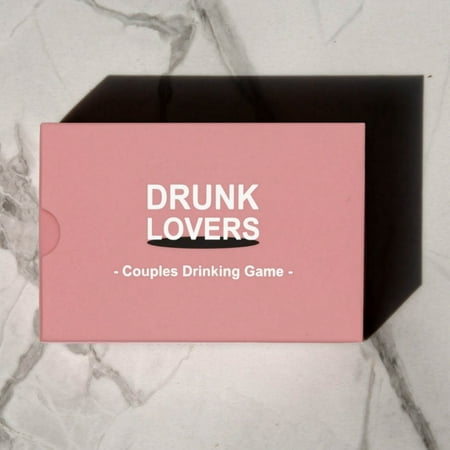 KAWAII KOI Drunk Lovers Couple Drinking Game, 54 Game Cards, Pink