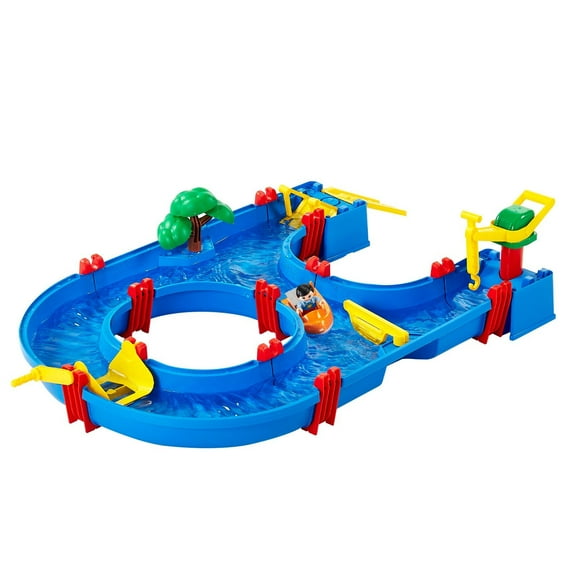 Water Table for Toddlers Kids Activity Play Waterway with 39 Accessories, Outdoor & Indoor Sensory Play Set for Ages 3 , Modular Design, Leak-Proof, Durable PP Material, Easy Clean & Portable