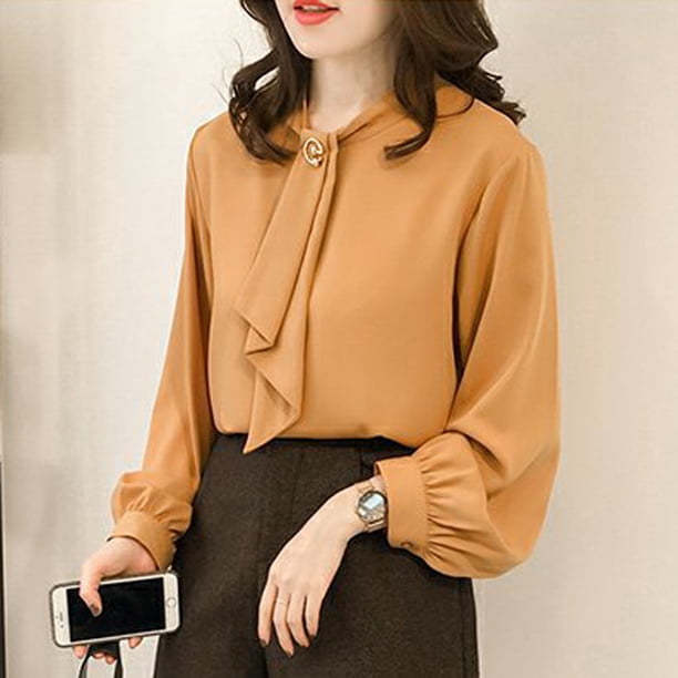asddcavvf Blouse for Women Fashion Women Long Lantern Sleeve O