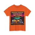 thumbnail image 3 of Weekend Forecast Camping With 100% Chance Of Fun RV Heavy Cotton T-Shirt, 3 of 4