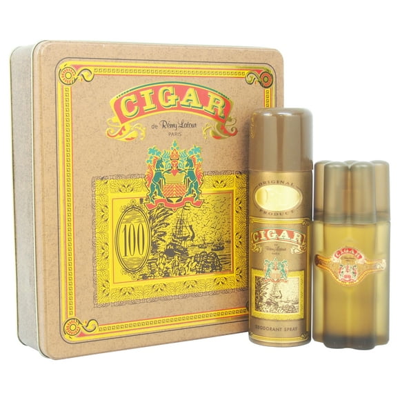 Cigare par Remy Latour pour Hommes - Coffret Cadeau de 2 Pièces Spray EDT de 3,3 Oz, Spray Déodorant de 6,6 Oz