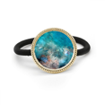 thumbnail image 1 of Ocean Colorful Fish Science Nature Picture Silver Metal Hair Tie And Rubber Band Headdress, 1 of 3