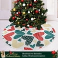 thumbnail image 6 of FMSHPON Valentine's Day Mother's Day Red Heart Love Xmas Christmas Tree Skirt Stand Mat for Holiday Party Decoration Indoor Outdoor 48 inches, 6 of 6