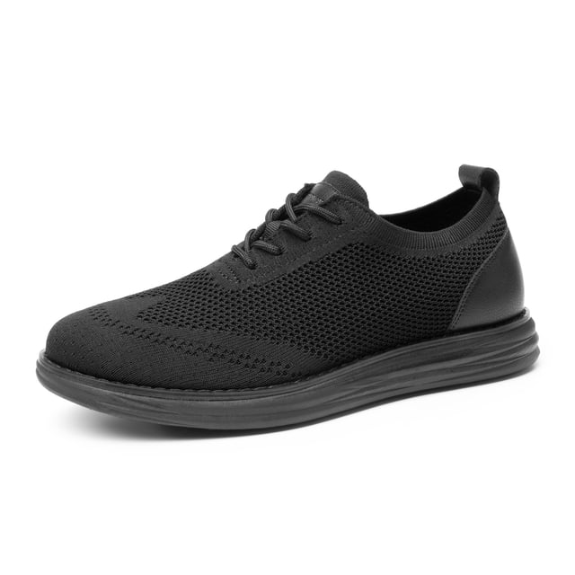 Zapatillas de Hombre Bruno Marc KnitFlex con Cordones Negro Talle 9.5