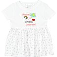 thumbnail image 3 of Inktastic Someone in Virginia Loves Me Girls Baby Dress, 3 of 5