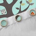 thumbnail image 4 of Manfei Cartoon Fox Raccoon Blackout Curtains Set of 2 (52x84 Each) for Preppy Children Kids,Kawaii Jungle Animal Window Curtains,Cute Wildlife Curtains and Drapes,Breathable Home Decor, 4 of 6