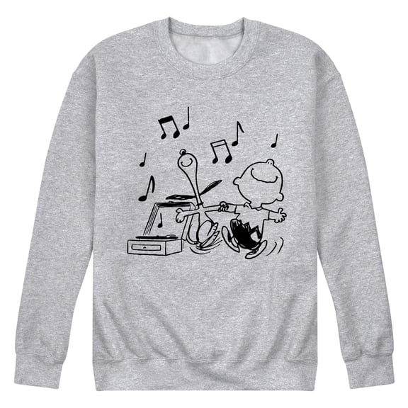 Peanuts - Snoopy & Charlie Dancing - Men's Crew Fleece Sweatshirt