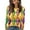 Yellow, variant on Fgvctg Mardi Gras Long Sleeve Womens Tops Dressy Casual Crewneck Shirts Trendy Carnival Party Pullover Top Oversized Mask Print Celebration Blouse Army Green 2XL