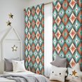 thumbnail image 5 of Blackout Kids Curtains,Multicolor Ethnic Geometric Pattern Childrens Insulated Curtains Set Of 2,Bedroom Essentials,Toddler Room Decor 52x84in(132x213cm), 5 of 5