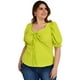 thumbnail image 2 of Blusa casual Roman Fashion /Tallas Extras, 1827 (Lima) verde lima 36 Roman Fashion BL-GR-1827-LIMA, 2 of 6