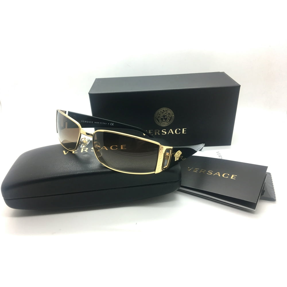 Versace Versace Women Gold Rectangular New Sunglasses MOD 2021 1002