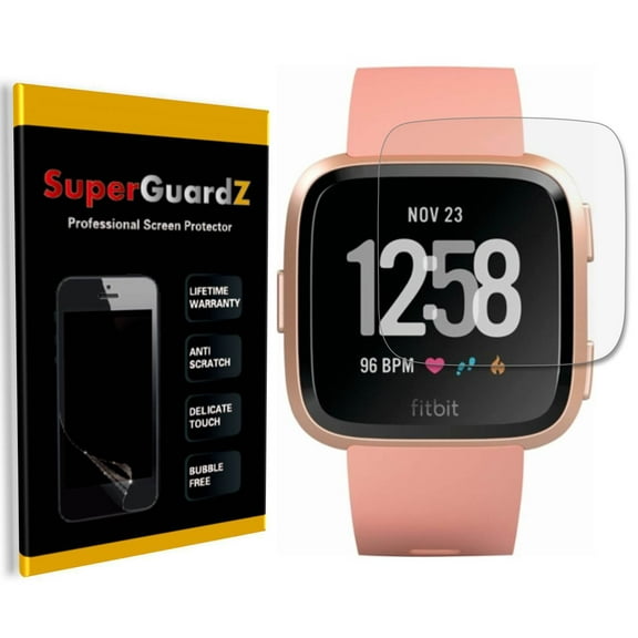 [4-Pack] For Fitbit Versa - SuperGuardZ Ultra Clear Screen Protector, Anti-Scratch, Anti-Bubble