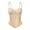 Complexion, variant on Sheer Mesh Boned Corset Top, Women's Ultra Firm Control Waist Cincher with Padded Cups & Hook-Eye Closure, Gothic Halloween Costume Layering Piece, 1 PC Brown 42D