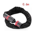 thumbnail image 3 of Graflsoa Durable Outdoor Bicycle Chain Lock with Password Protection for Mountain Bikes and Electric Motorcycles, Black & Red (0.9m), 3 of 7