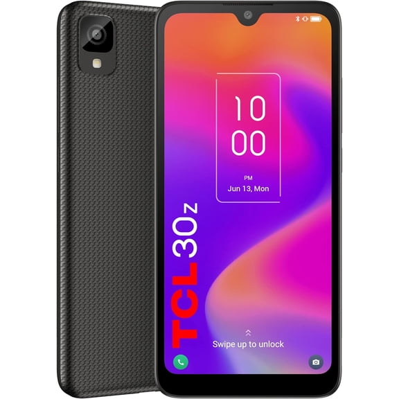 TCL 30Z | 6.1" HD+ LCD | Unlocked - Smartphone - [ 3GB RAM + 32GB ROM ]- Prime Black - Open Box