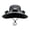 Black, variant on JWZZYD 3-in-1 Hands-Free Hat Fan, 18.9" Wide Brim Solar Powered Cooling Fans, Type-C Rechargeable Mesh Sun Hat, UPF 50+ Outdoor Headwear for Fishing Gardening Hiking, Black