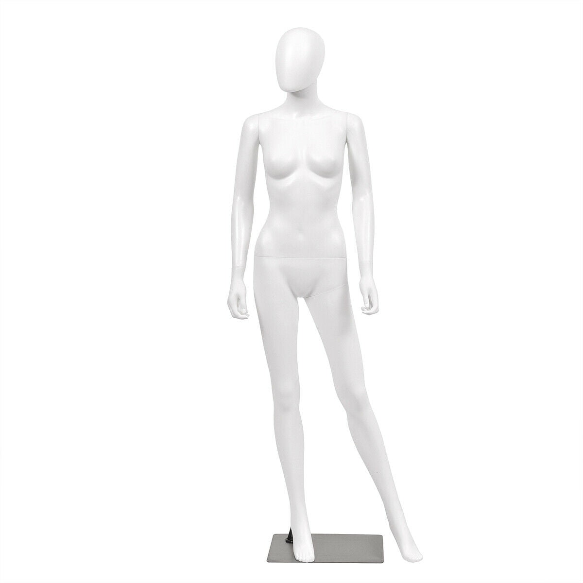 Gymax Female Mannequin Egghead Plastic Full Body Dress Form Display |  Walmart Canada