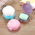 thumbnail image 4 of Mdesiwst Portable Lovely Oval Soap Holder Storage Box Bathroom Home Travel Case Container, 4 of 7