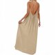 thumbnail image 4 of Vestido de Verano Casual de Mujer Cuello Redondo Sólido sin Mangas Mini Sling Vestido sin Espalda para las Mujeres, 4 of 5