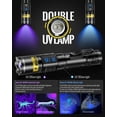 thumbnail image 2 of Linterna UV DARKBEAM A900 de doble luz 365 nm y 395 nm, recargable por USB, 2 of 8