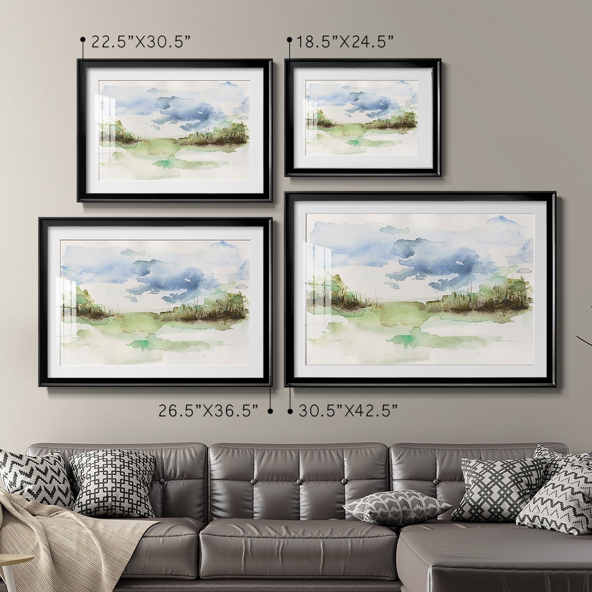 Brush Thickets I Premium Framed Print - Ready to Hang