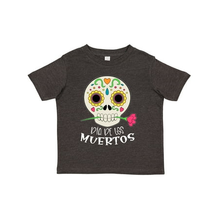 

Inktastic Día De Los Muertos Skull with Flower Gift Toddler Boy or Toddler Girl T-Shirt