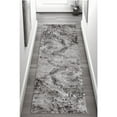 thumbnail image 4 of 2' X 10' Grey Abstract Area Rug, 4 of 5