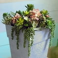 thumbnail image 4 of The HC Companies Avino 16-Inch Square Resin Planter Pot, Oxidized Black (2 Pack), 4 of 5