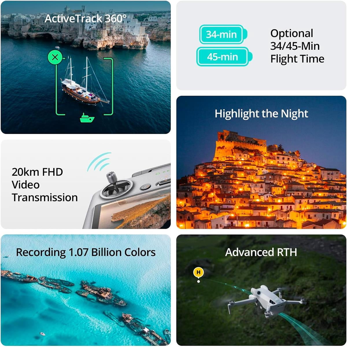 DJI Mini 4 Pro 4K Video Resolution Aerial Drone with 2 Remote Control