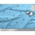 thumbnail image 3 of Soimoi Blue Heavy Canvas Fabric Cotton Ball Leaves Print Sewing Fabric Yard 58 Inch Wide, 3 of 3