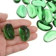 thumbnail image 4 of 33pcs Fire Glass Beads for Fire Pit 3/4" Luster Crystal Marbles Glass Drops for Fish Tank Green, 4 of 5
