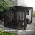 thumbnail image 3 of Mirador 111S Outdoor Pergola Aluminum Deco Wall Skyline 1/3 10' Side, Dark Grey (Not Pergola), 3 of 8