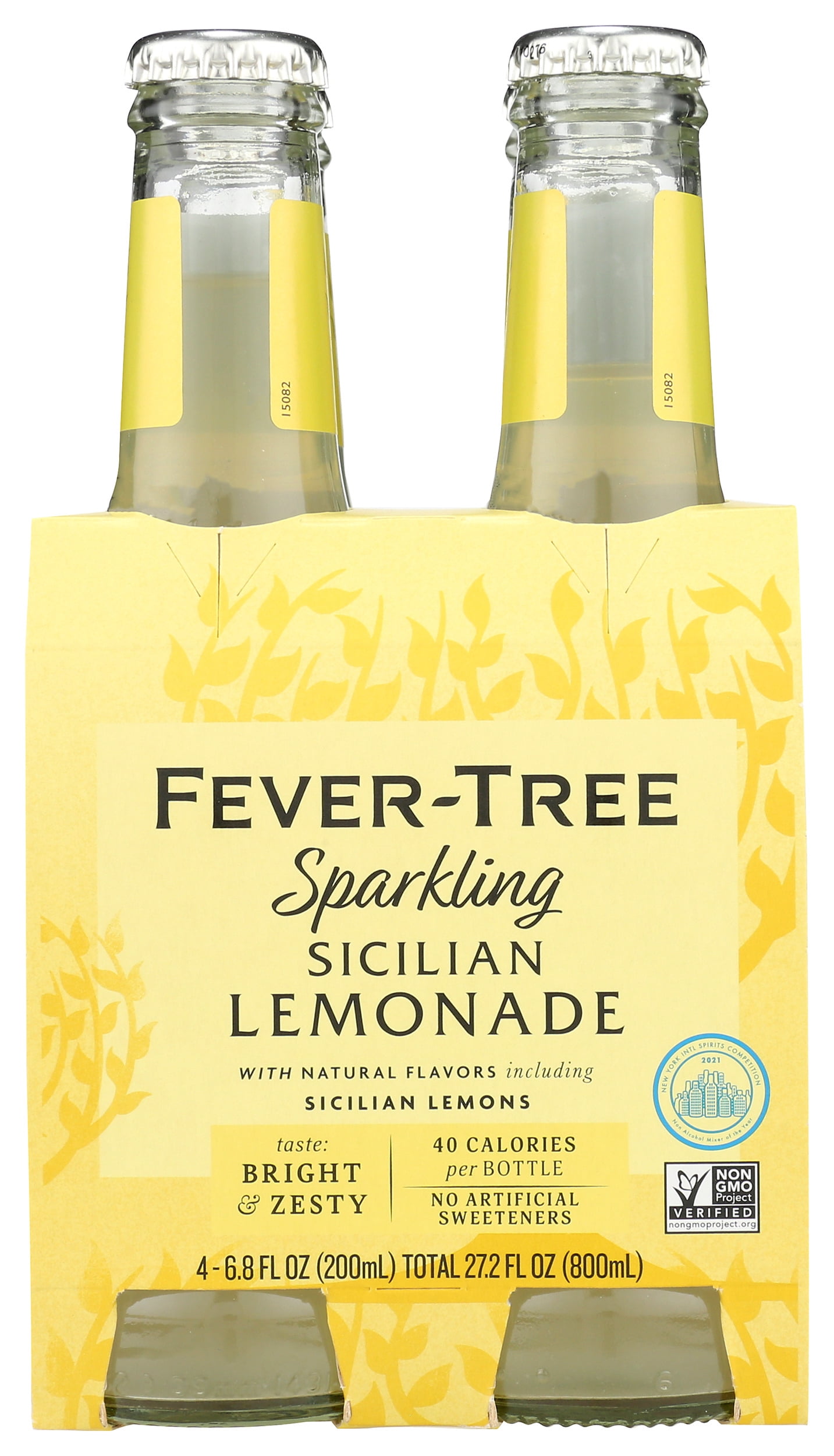 Fever-Tree Sparkling Sicilian Lemonade 6X4X200Ml 27.2 Fluid Ounce Pack Of 6