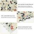 thumbnail image 5 of FORMRS Womens Scarf Winter Soft Long Big Warm Shawls Wrap Tassel Scarves, Beige Leaves Plaid, 5 of 9