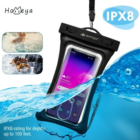 Waterproof Phone Case Swim Dry Bag,homeya Floating Touchscreen Strap fr Samsung iPhone for Boating Kayaking Swimming Snorkeling Skiing iPhone 6/6S/7/8 Plus Activities