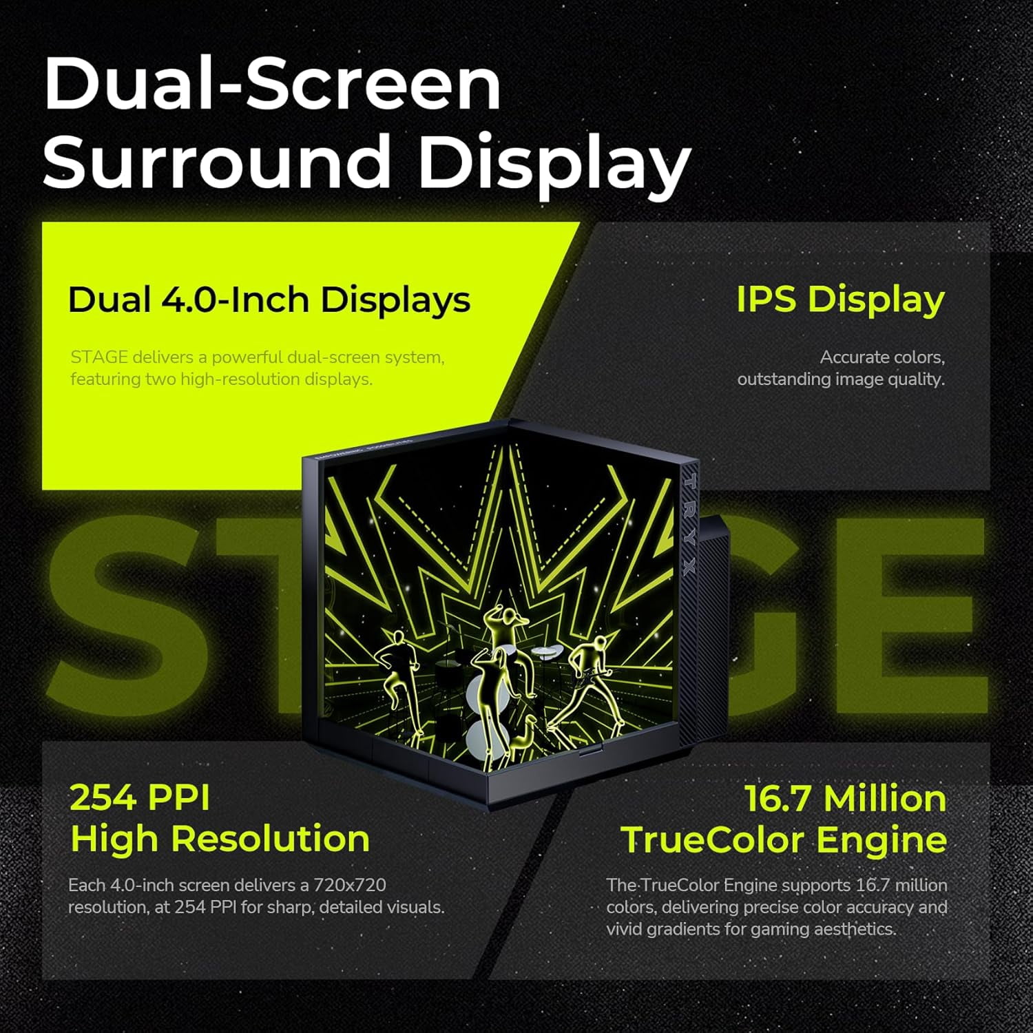 TRYX L-S360A-DM3M-G0K Stage ARGB 360mm AIO Screen3D Display Modes Asetek 7th GenV2 Intel LGA 1851/1700,AMD AM5/AM4 - Black