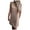 Khaki, variant on IROINNID Women's Sleeveless Bodycon Dress Round Neckline Backless Skirt Dress Strapless Solid Color Dress