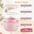 thumbnail image 2 of Topboutique Plastic Containers Empty Lotion Jars Small Wide Mouth Makeup Sample Storage Pot with Lid Round Canning Storage Jars for Cream Ointments Makeup, Pink, 4 Pack 8 oz, 2 of 7