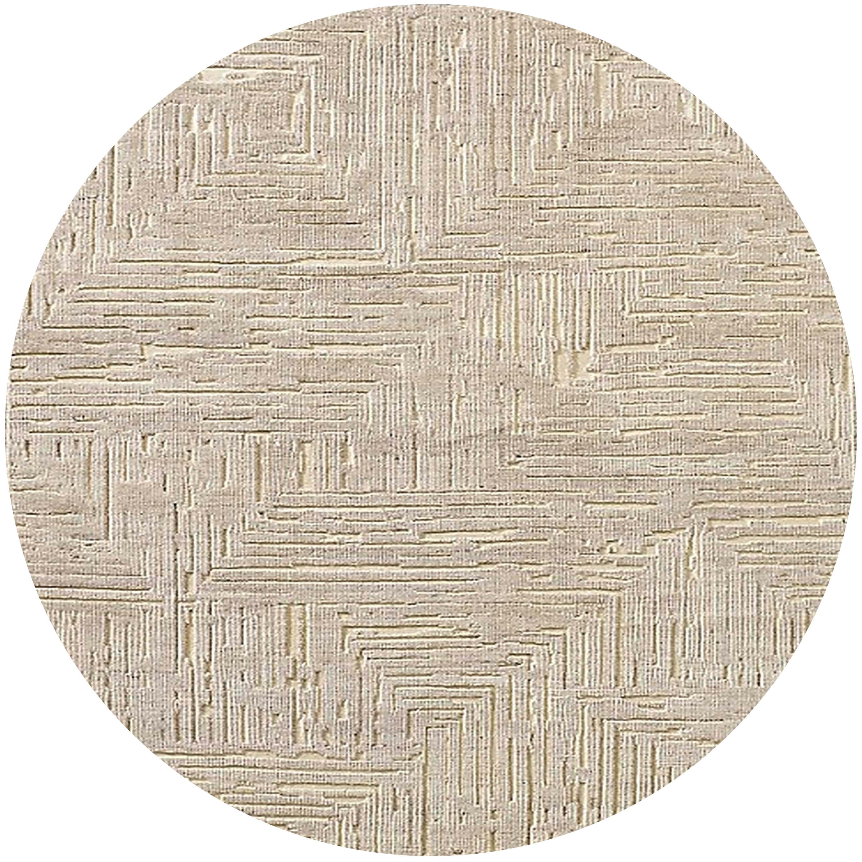 Round Rug Camel Ahgly Company Indoor Round Mid-Century Modern Camel Brown Solid Area ...