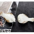 thumbnail image 5 of WYZCTTD Small Birds Statues White Ceramic Home Decor Modern Style Decorative Ornaments Animal Figurines for  Home Office Cabinets (2Pcs White), 5 of 6